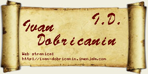 Ivan Dobričanin vizit kartica